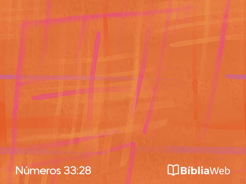 Números 33:28 em imagem para compartilhar