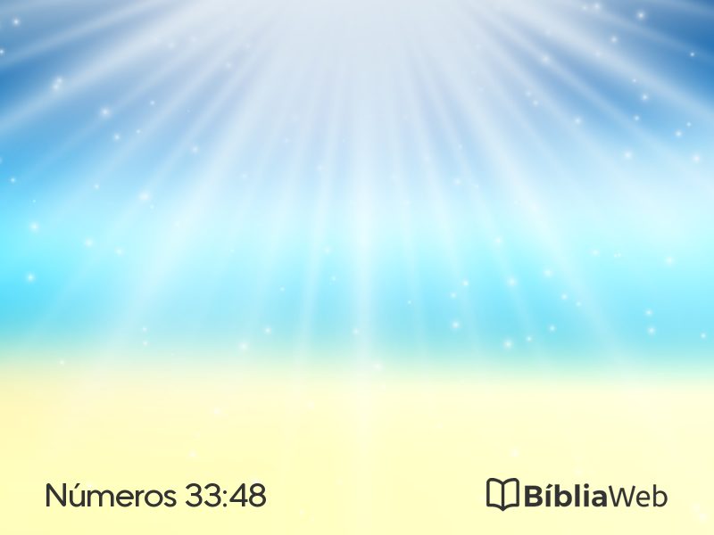 Números 33:48 em imagem para compartilhar