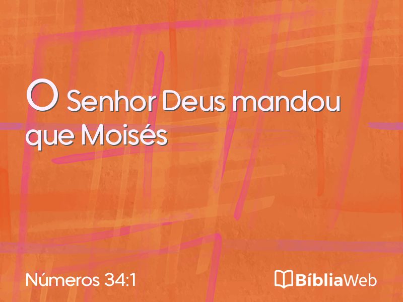 Números 34:1 em imagem para compartilhar
