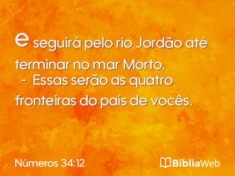 Números 34:12 em imagem para compartilhar