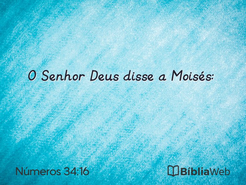 Números 34:16 em imagem para compartilhar