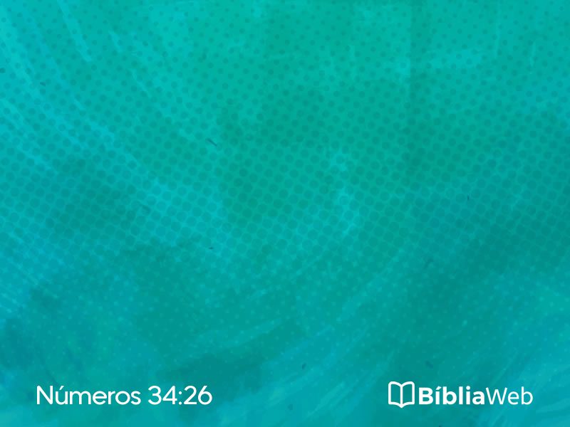 Números 34:26 em imagem para compartilhar