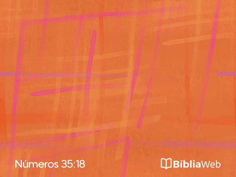 Números 35:18 em imagem para compartilhar