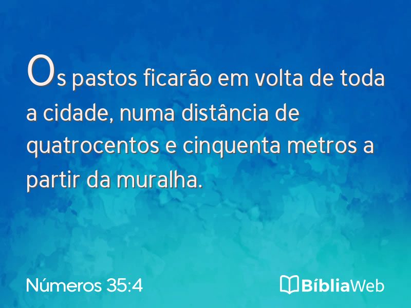 Números 35:4 em imagem para compartilhar