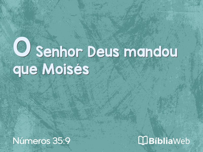 Números 35:9 em imagem para compartilhar