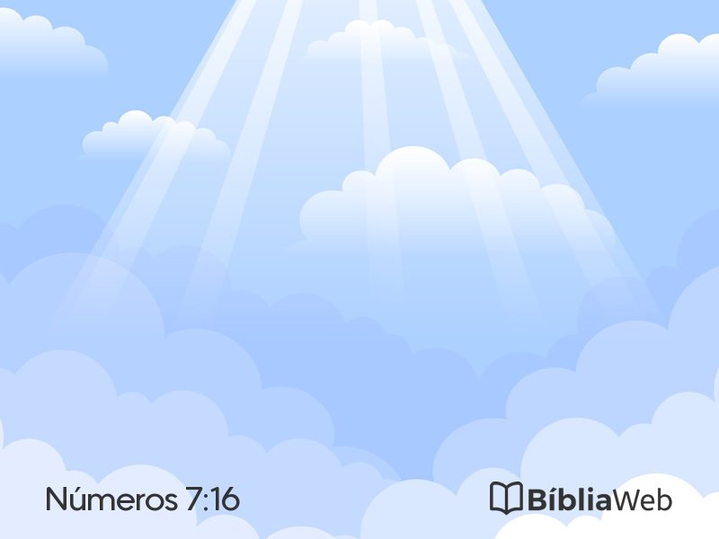 Números 7:16 em imagem para compartilhar