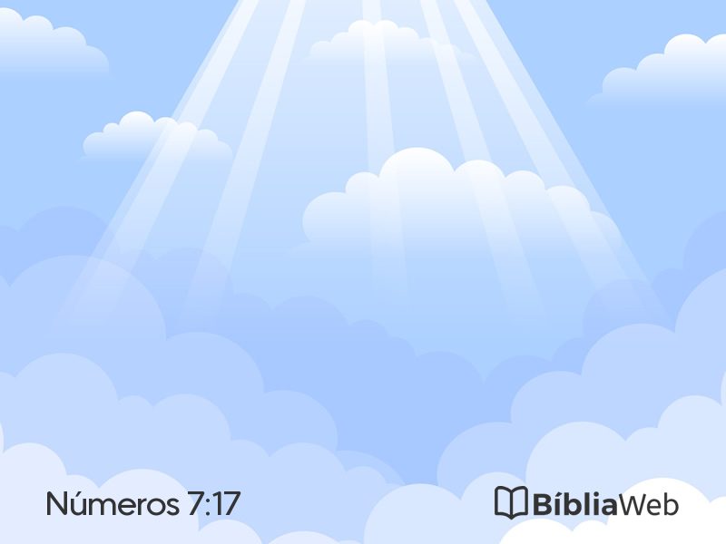 Números 7:17 em imagem para compartilhar