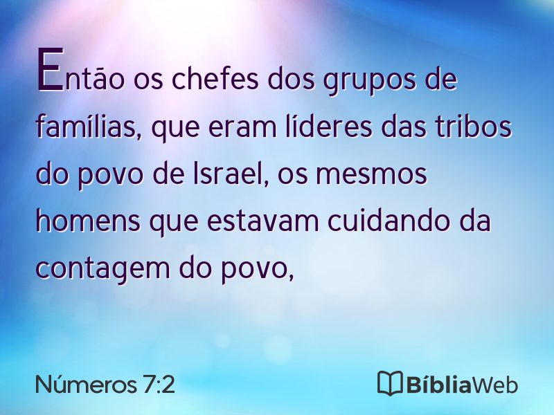 Números 7:2 em imagem para compartilhar