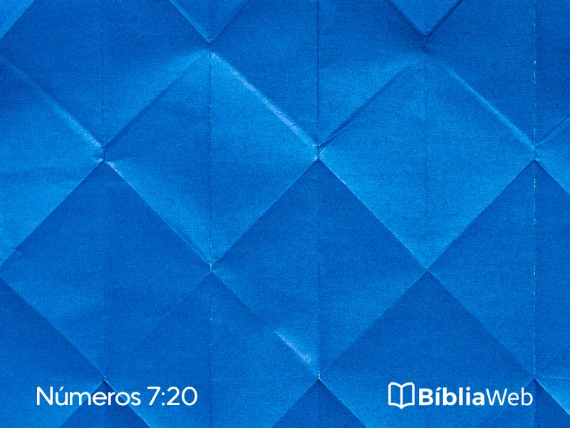 Números 7:20 em imagem para compartilhar
