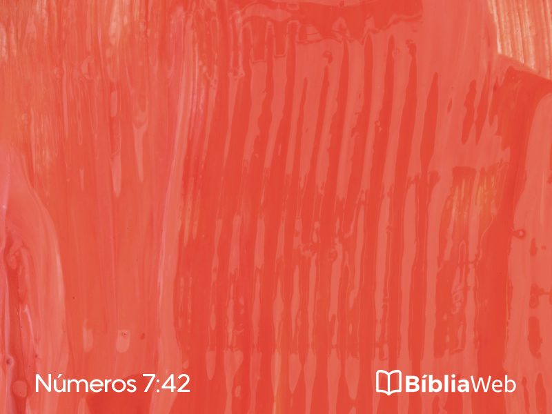 Números 7:42 em imagem para compartilhar