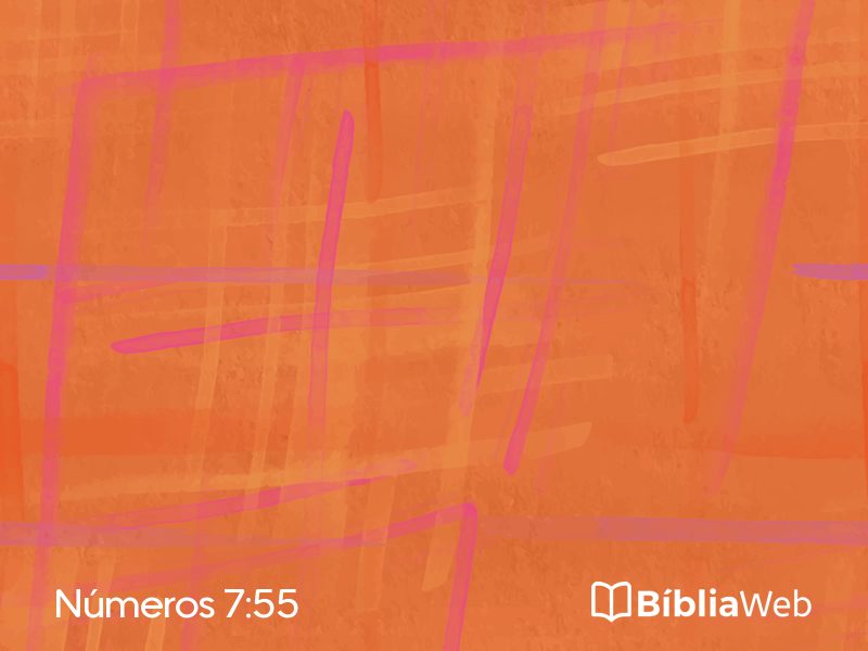Números 7:55 em imagem para compartilhar