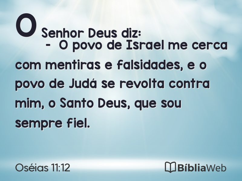 Oséias 11:12 em imagem para compartilhar