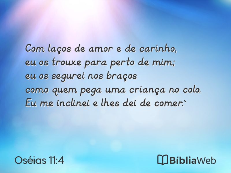 Oséias 11:4 em imagem para compartilhar
