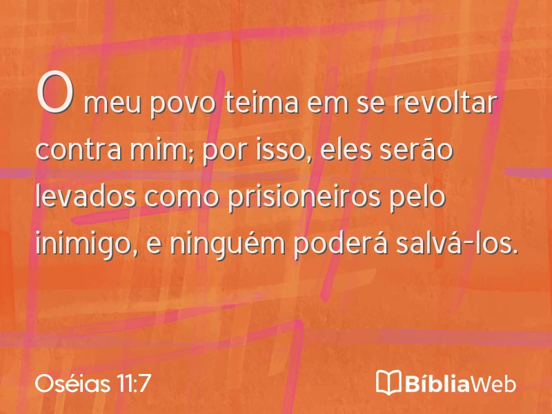 Oséias 11:7 em imagem para compartilhar