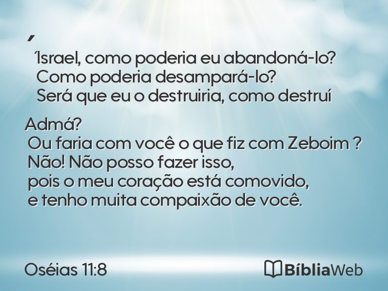Oséias 11:8 em imagem para compartilhar