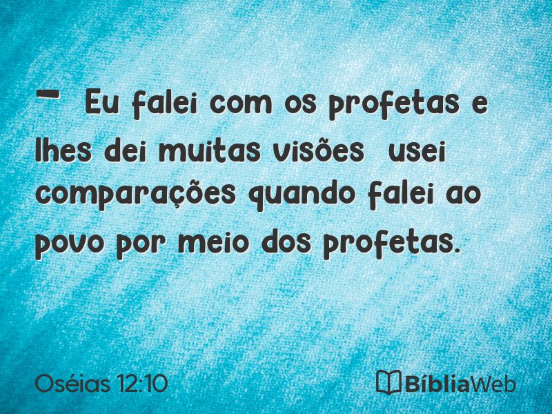Oséias 12:10 em imagem para compartilhar