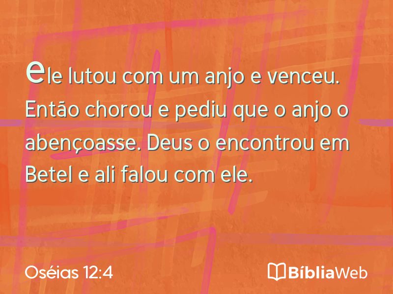 Oséias 12:4 em imagem para compartilhar