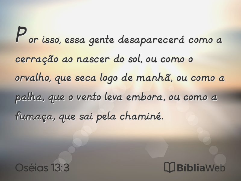Oséias 13:3 em imagem para compartilhar