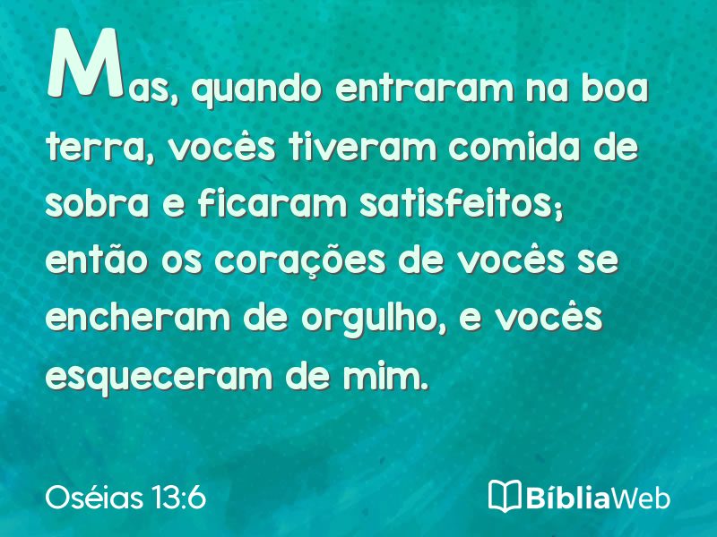 Oséias 13:6 em imagem para compartilhar