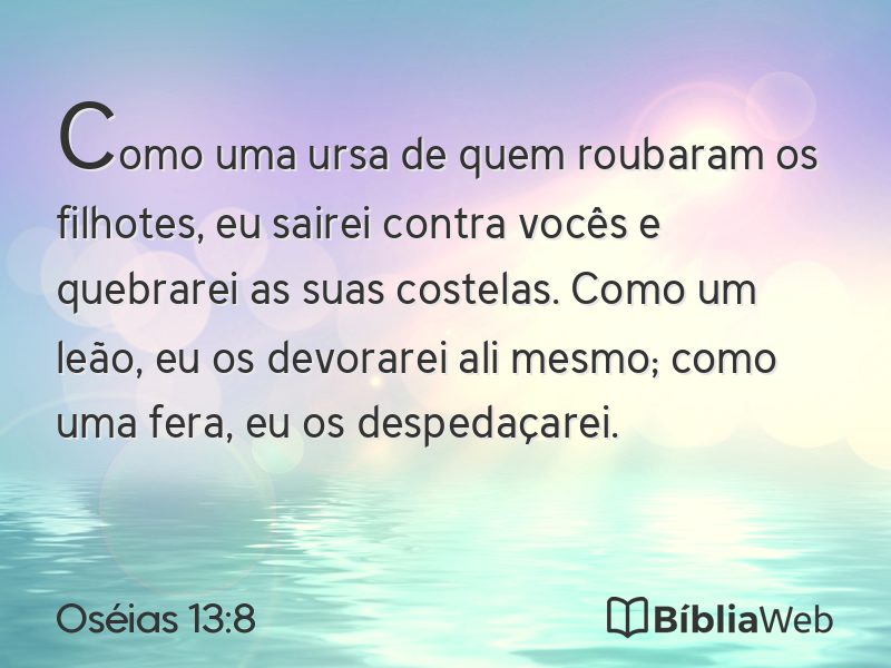 Oséias 13:8 em imagem para compartilhar