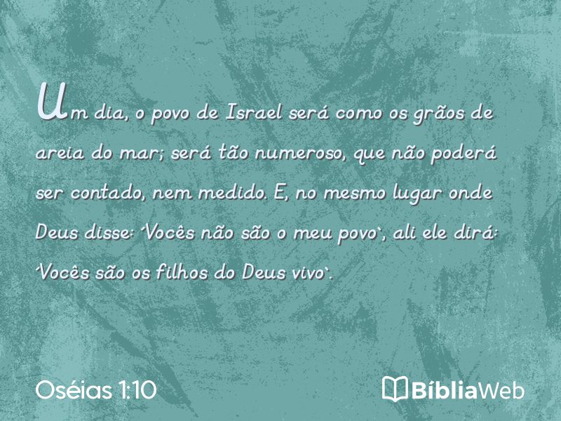 Oséias 1:10 em imagem para compartilhar