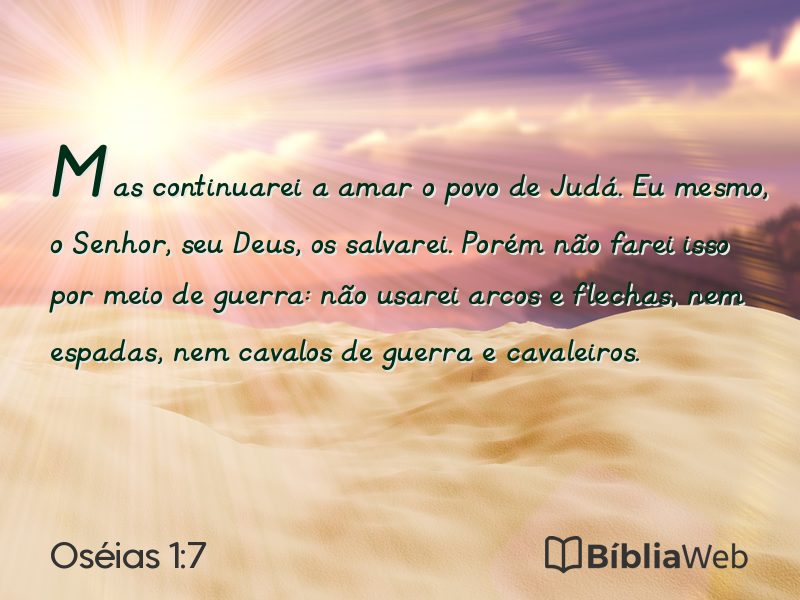 Oséias 1:7 em imagem para compartilhar