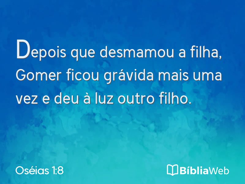 Oséias 1:8 em imagem para compartilhar
