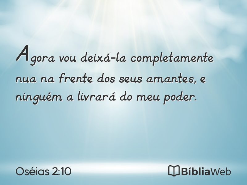 Oséias 2:10 em imagem para compartilhar