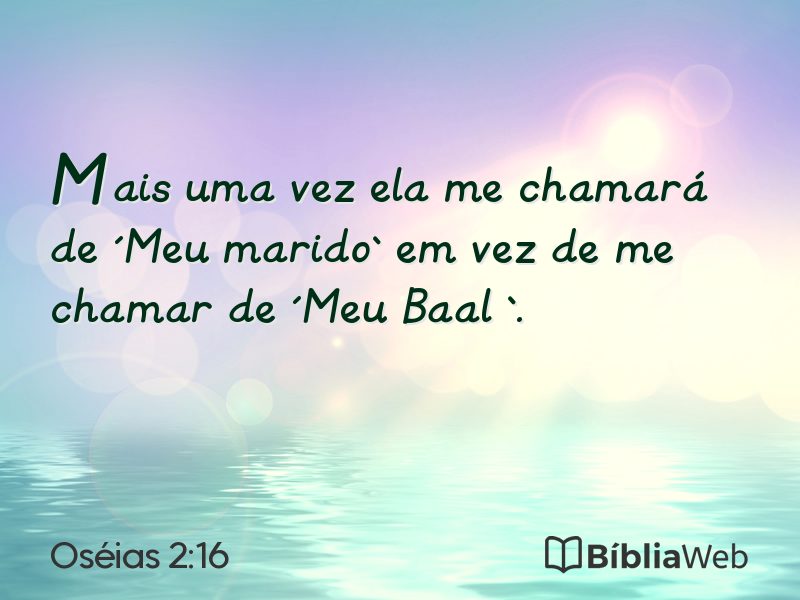 Oséias 2:16 em imagem para compartilhar