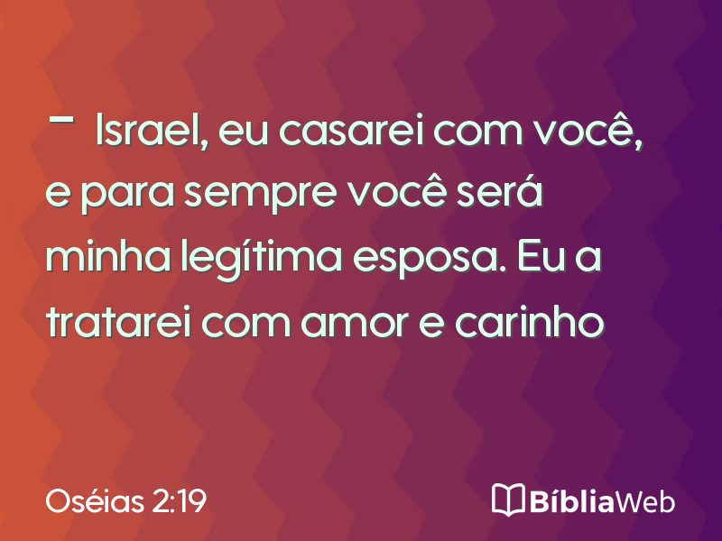 Oséias 2:19 em imagem para compartilhar