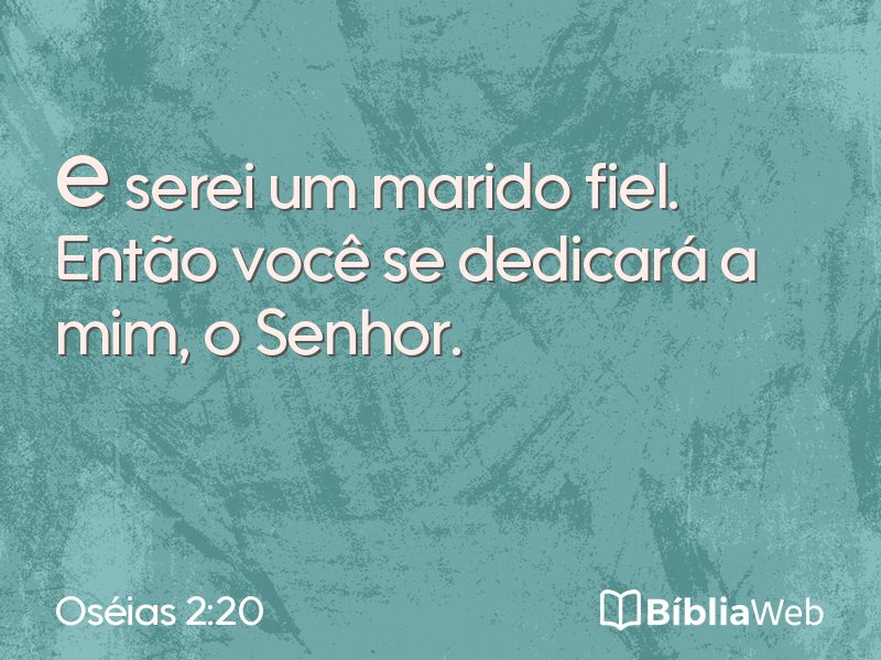 Oséias 2:20 em imagem para compartilhar
