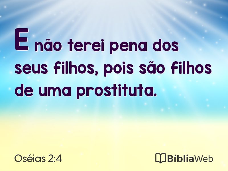 Oséias 2:4 em imagem para compartilhar