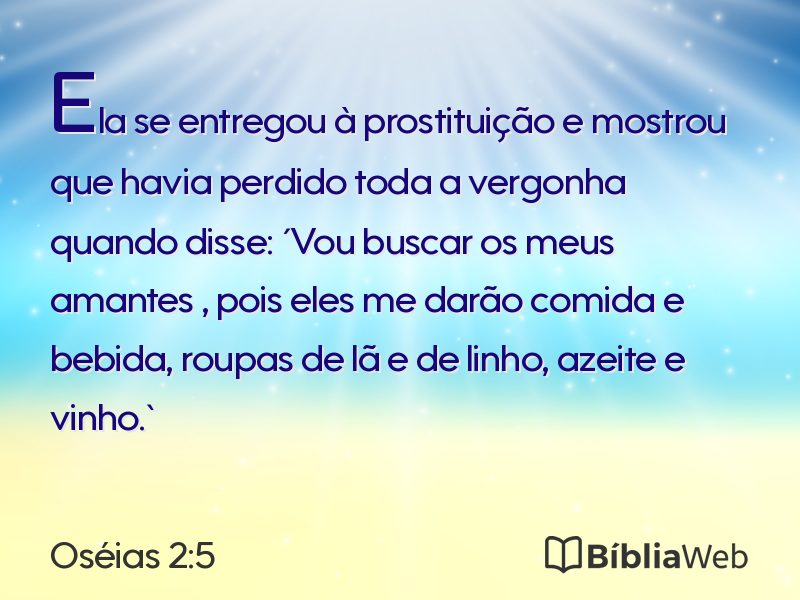 Oséias 2:5 em imagem para compartilhar