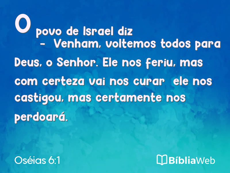 Oséias 6:1 em imagem para compartilhar