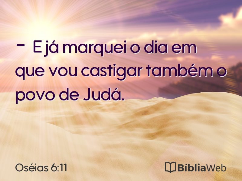 Oséias 6:11 em imagem para compartilhar