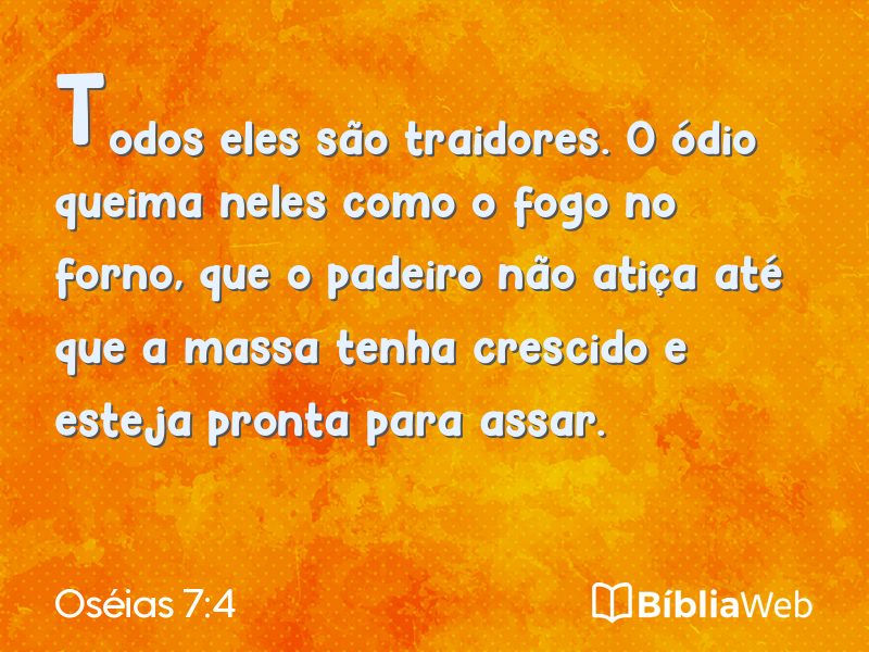 Oséias 7:4 em imagem para compartilhar