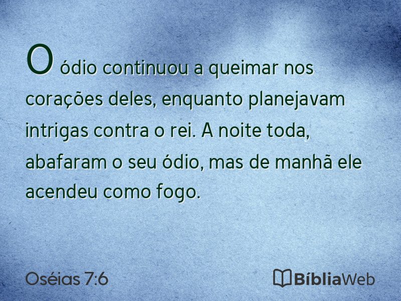 Oséias 7:6 em imagem para compartilhar
