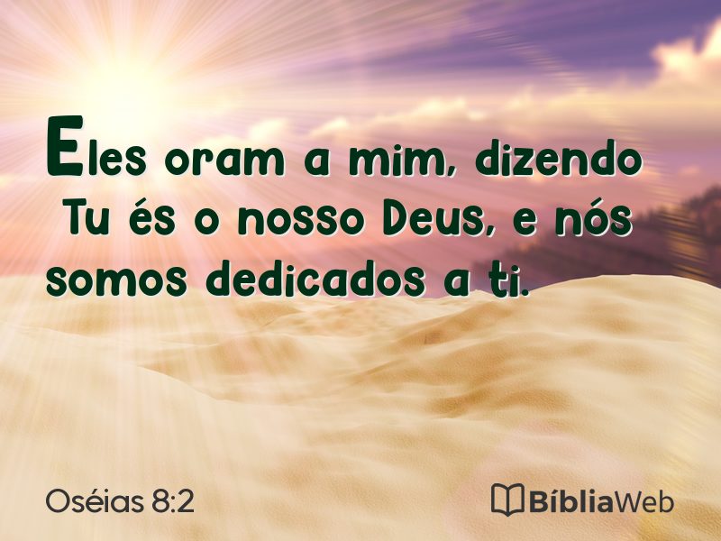 Oséias 8:2 em imagem para compartilhar