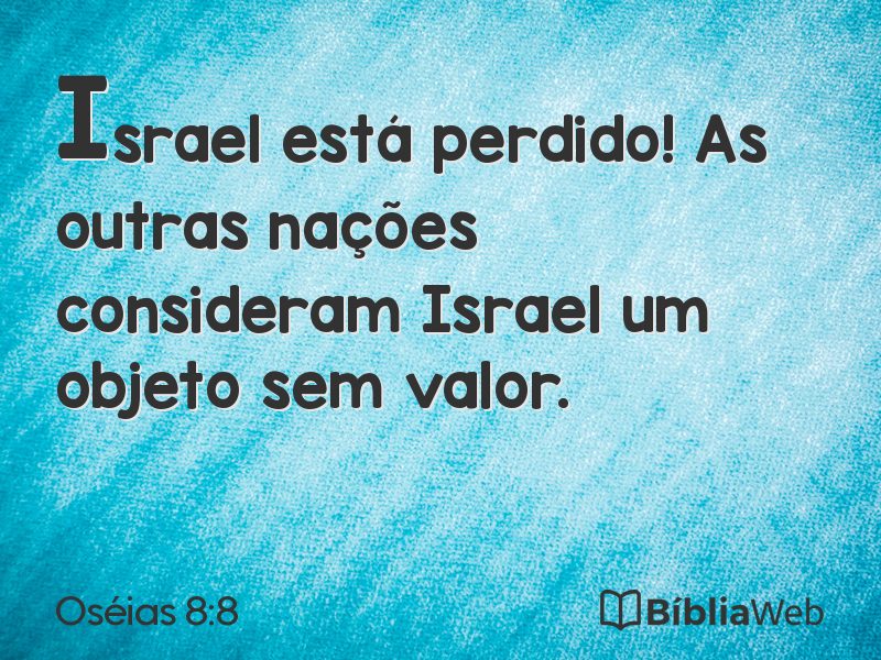 Oséias 8:8 em imagem para compartilhar
