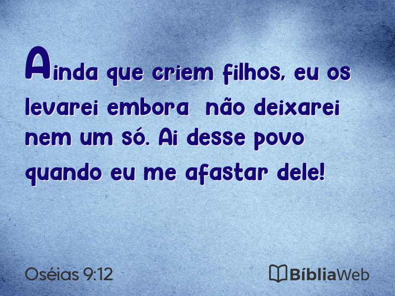 Oséias 9:12 em imagem para compartilhar