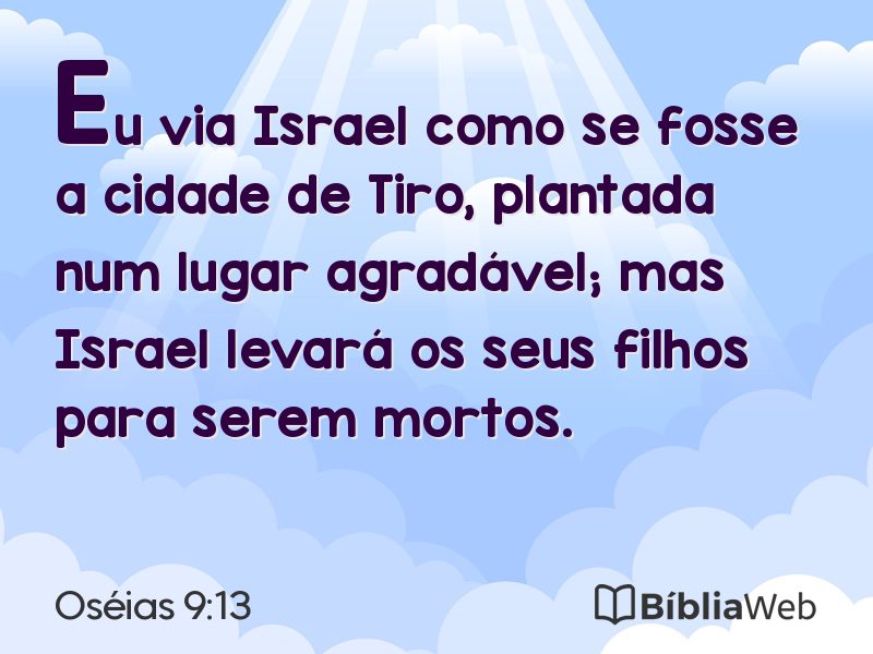 Oséias 9:13 em imagem para compartilhar