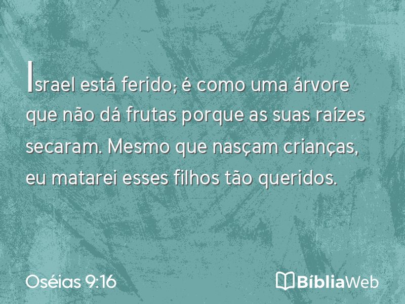 Oséias 9:16 em imagem para compartilhar