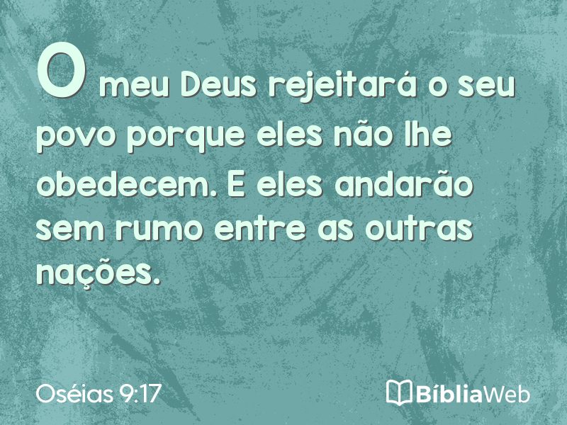 Oséias 9:17 em imagem para compartilhar
