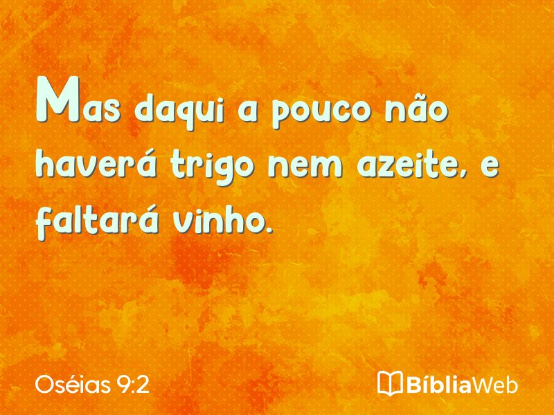 Oséias 9:2 em imagem para compartilhar