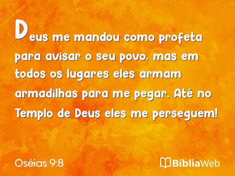 Oséias 9:8 em imagem para compartilhar