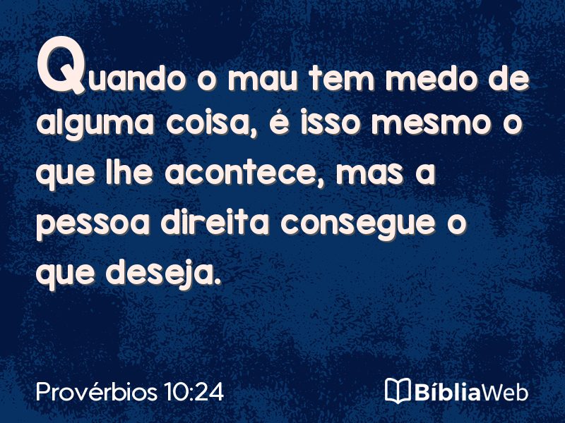 Provérbios 10:24 em imagem para compartilhar