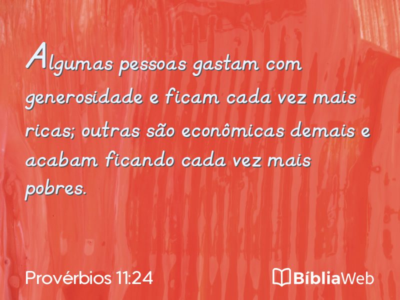 Provérbios 11:24 em imagem para compartilhar