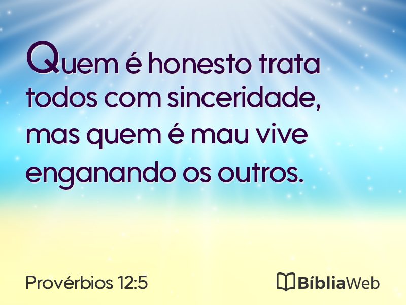 Provérbios 12:5 em imagem para compartilhar