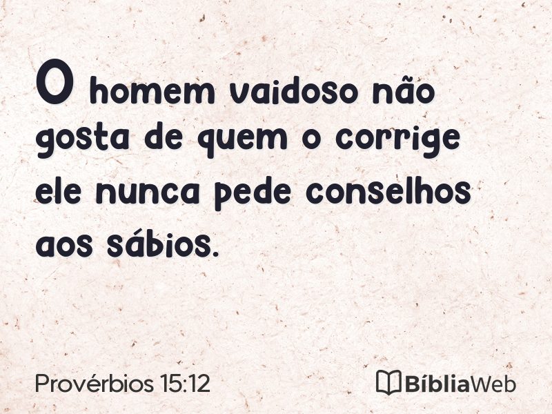 Provérbios 15:12 em imagem para compartilhar