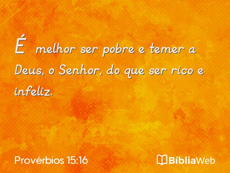 Provérbios 15:16 em imagem para compartilhar
